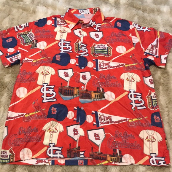 st louis cardinals hawaiian shirt